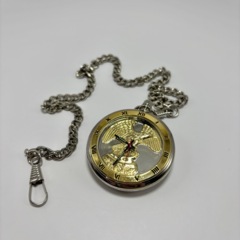 Fantasy Watch - Golden Bird  Pocket Watch with Chain